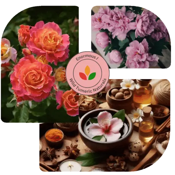 Roses and Ayurvedic ingredients